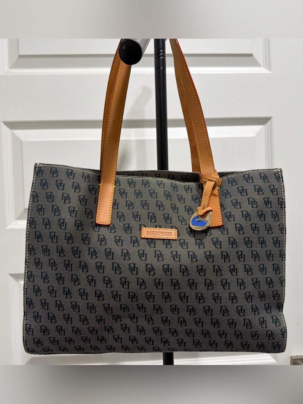 Dooney & Bourke signature monogram canvas tote bag